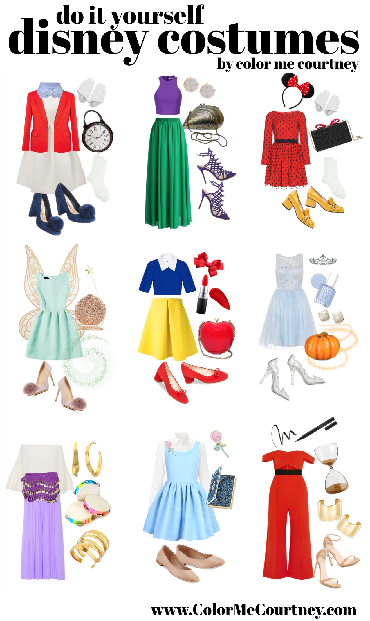 Color Me Courtney DIY Disney Easy Halloween Costumes