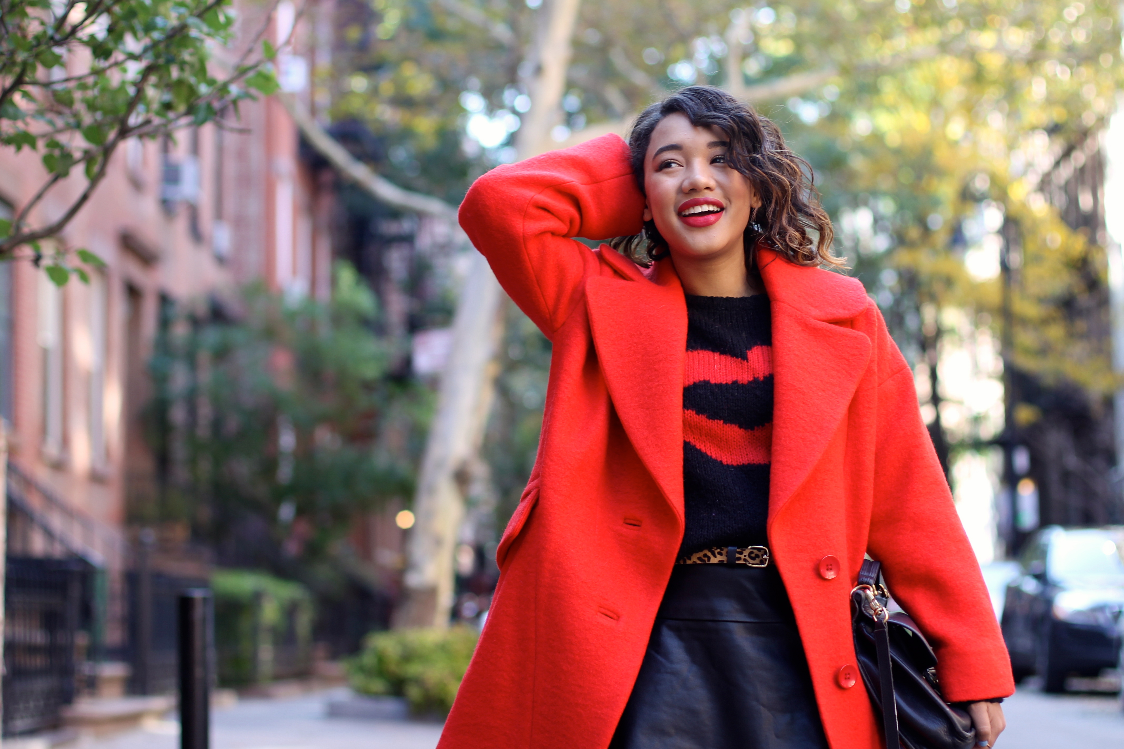 Color Me Courtney - Red Fall Coat