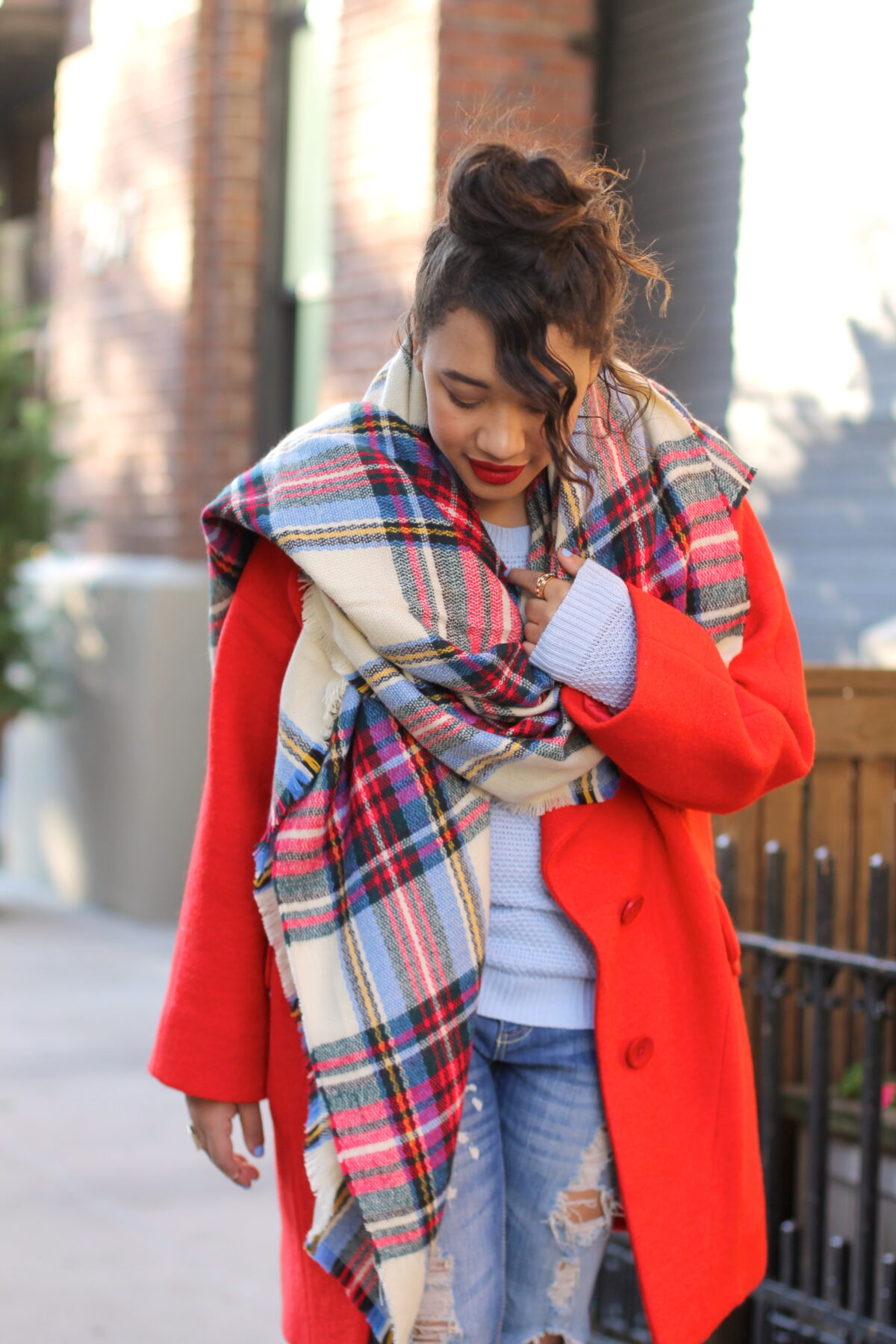 Color Me Courtney - Red Fall Coat