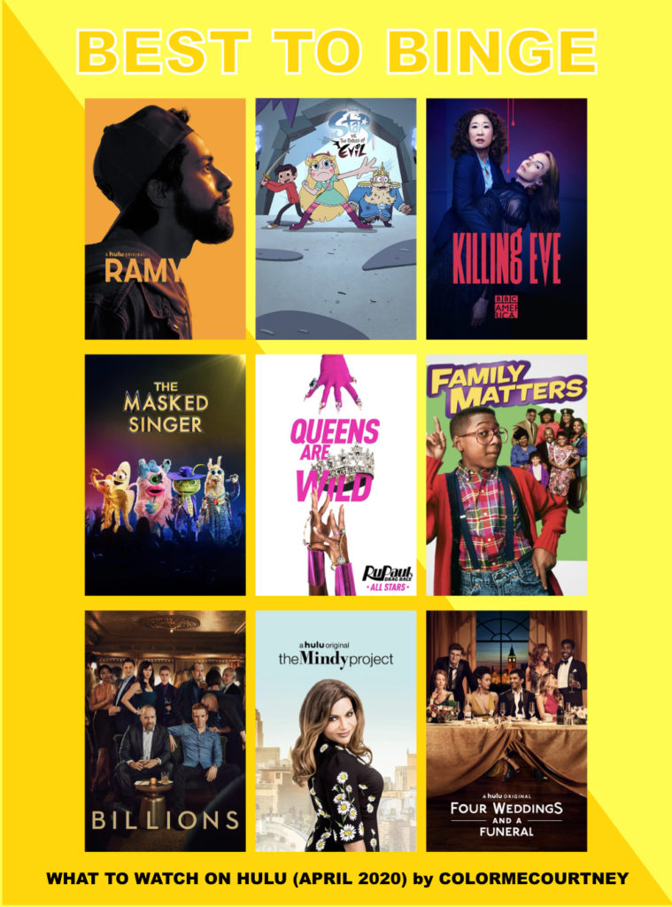 Color Me Best TV to Binge Watch Hulu